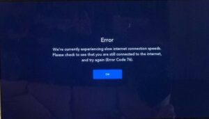 Disney Plus Error Code 76